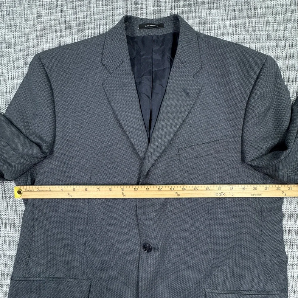 Calvin Klein Blazer Mens 44R Gray Wool Three Button Lined Sport Coat Canada